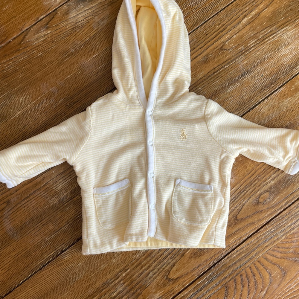 Ralph Lauren Baby Reversible Yellow Hoodie